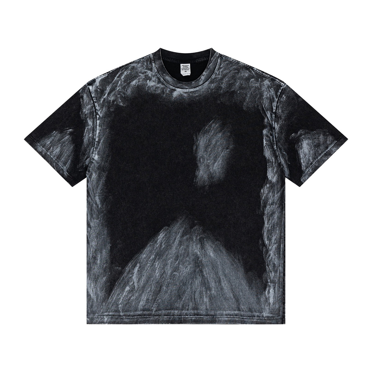 Camiseta holgada pintada a mano vintage de 270 g/m²