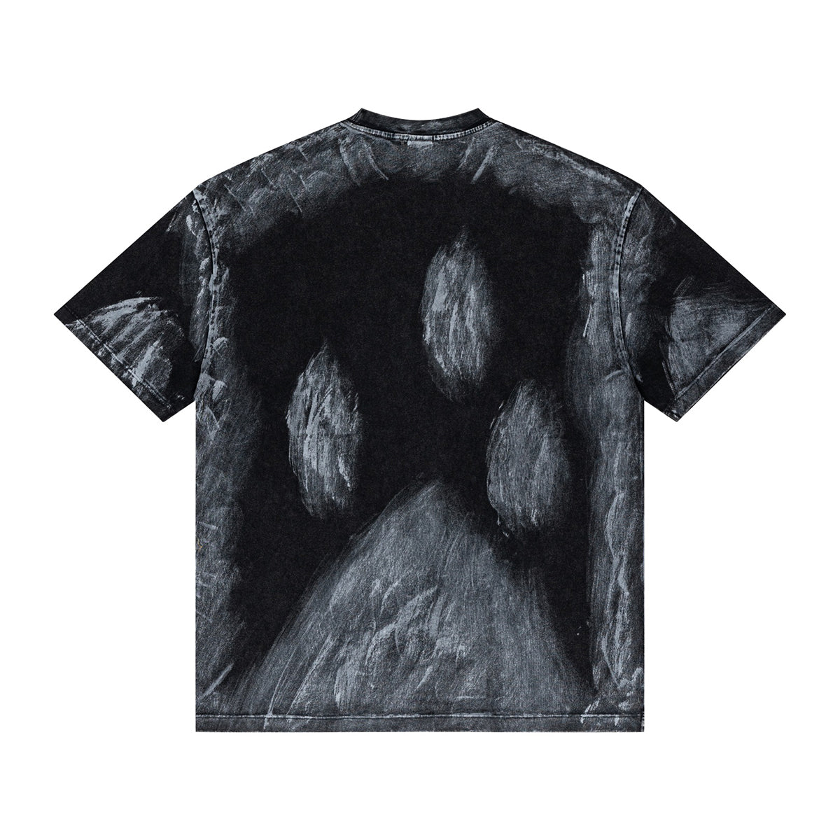 Camiseta holgada pintada a mano vintage de 270 g/m²