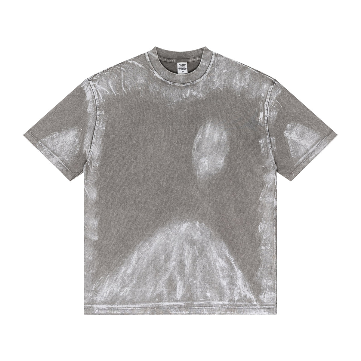 Camiseta holgada pintada a mano vintage de 270 g/m²