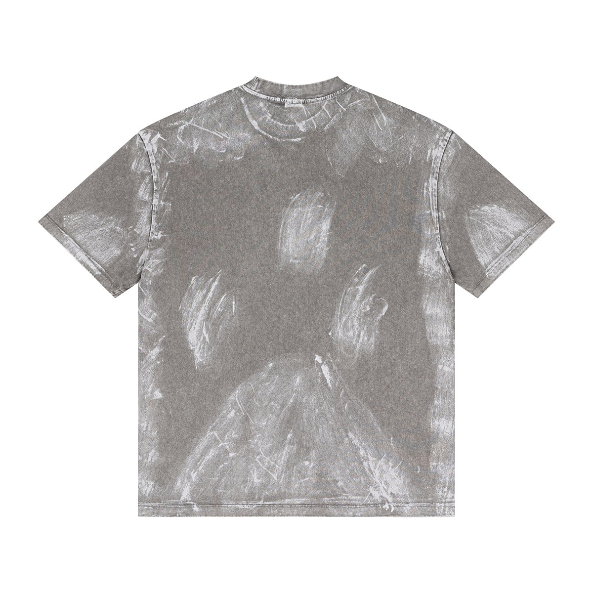 Camiseta holgada pintada a mano vintage de 270 g/m²