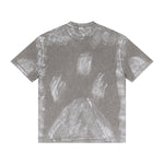 Camiseta holgada pintada a mano vintage de 270 g/m²