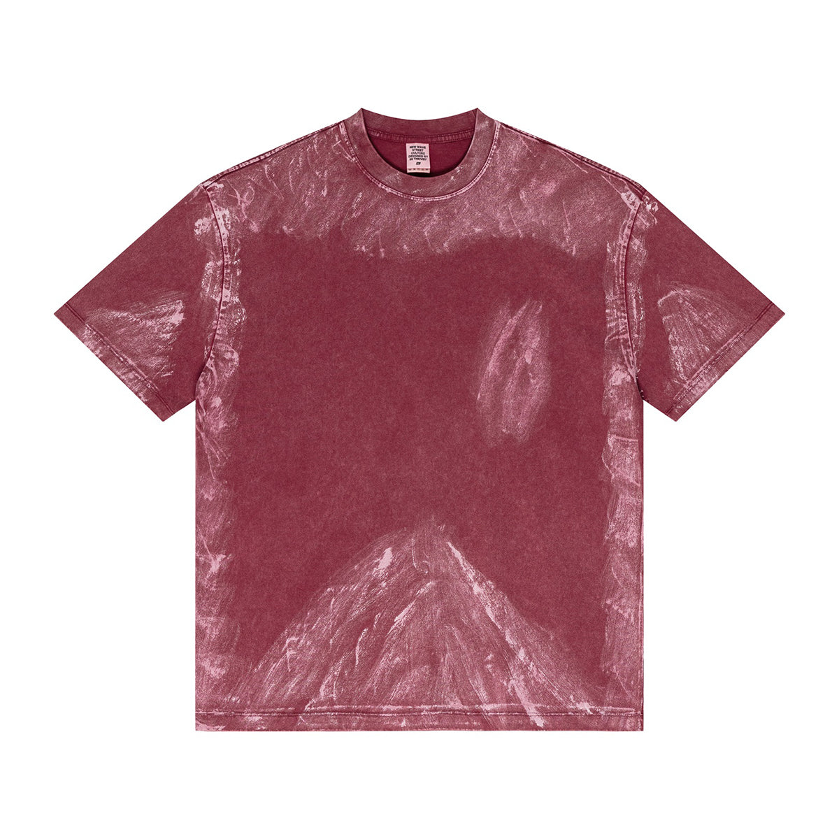 Camiseta holgada pintada a mano vintage de 270 g/m²