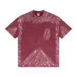 Camiseta holgada pintada a mano vintage de 270 g/m²