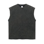 Vintage Raw Edge Sleeveless Tee 8oz-INNBLAC Fashion Apparel