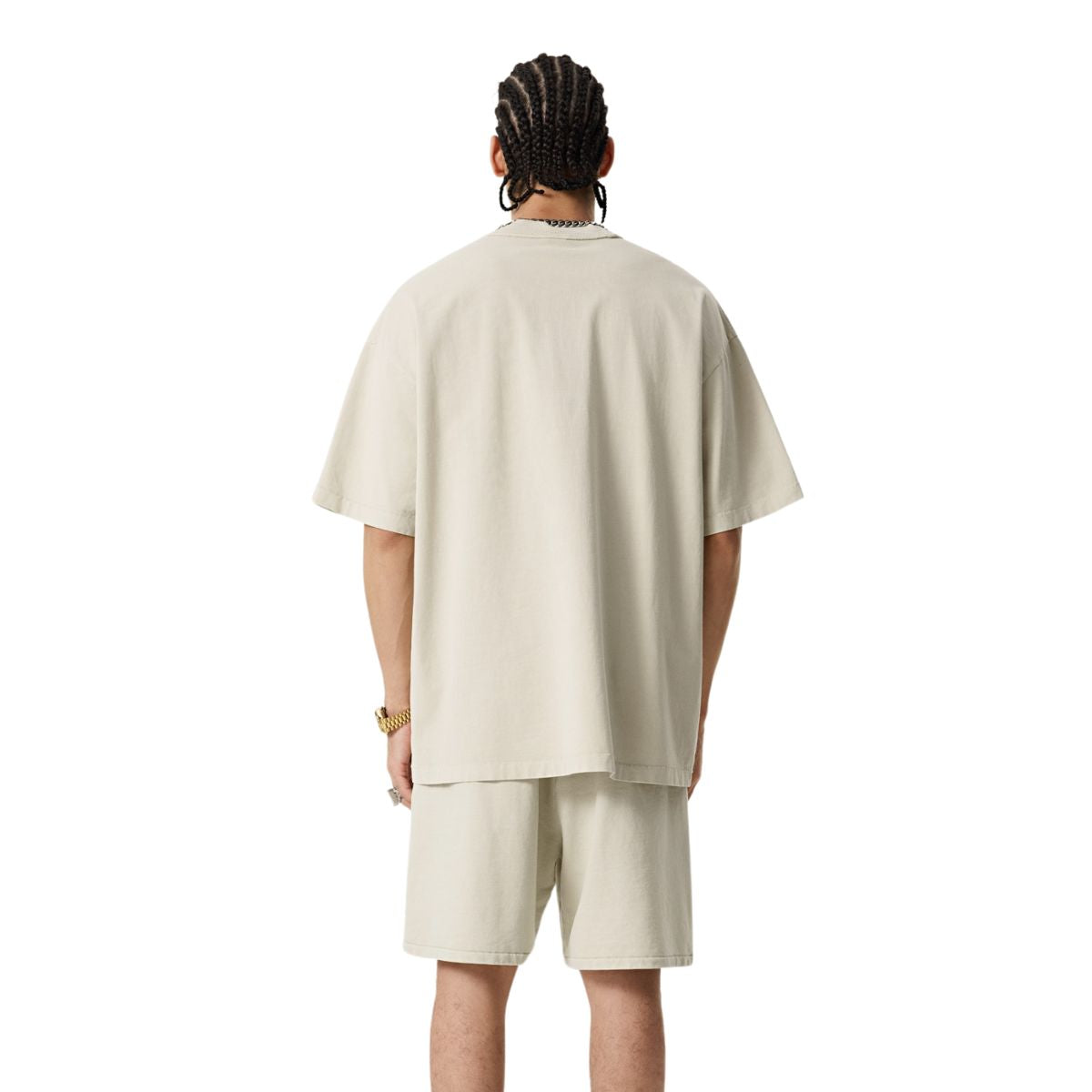 Camiseta con lavado inverso vintage de 275 g/m²