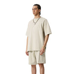 Camiseta con lavado inverso vintage de 275 g/m²