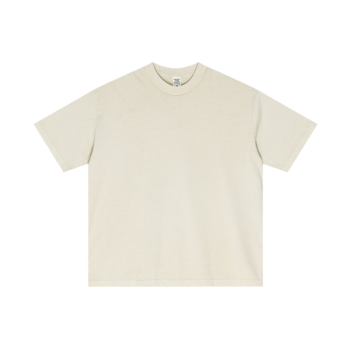 Camiseta con lavado inverso vintage de 275 g/m²