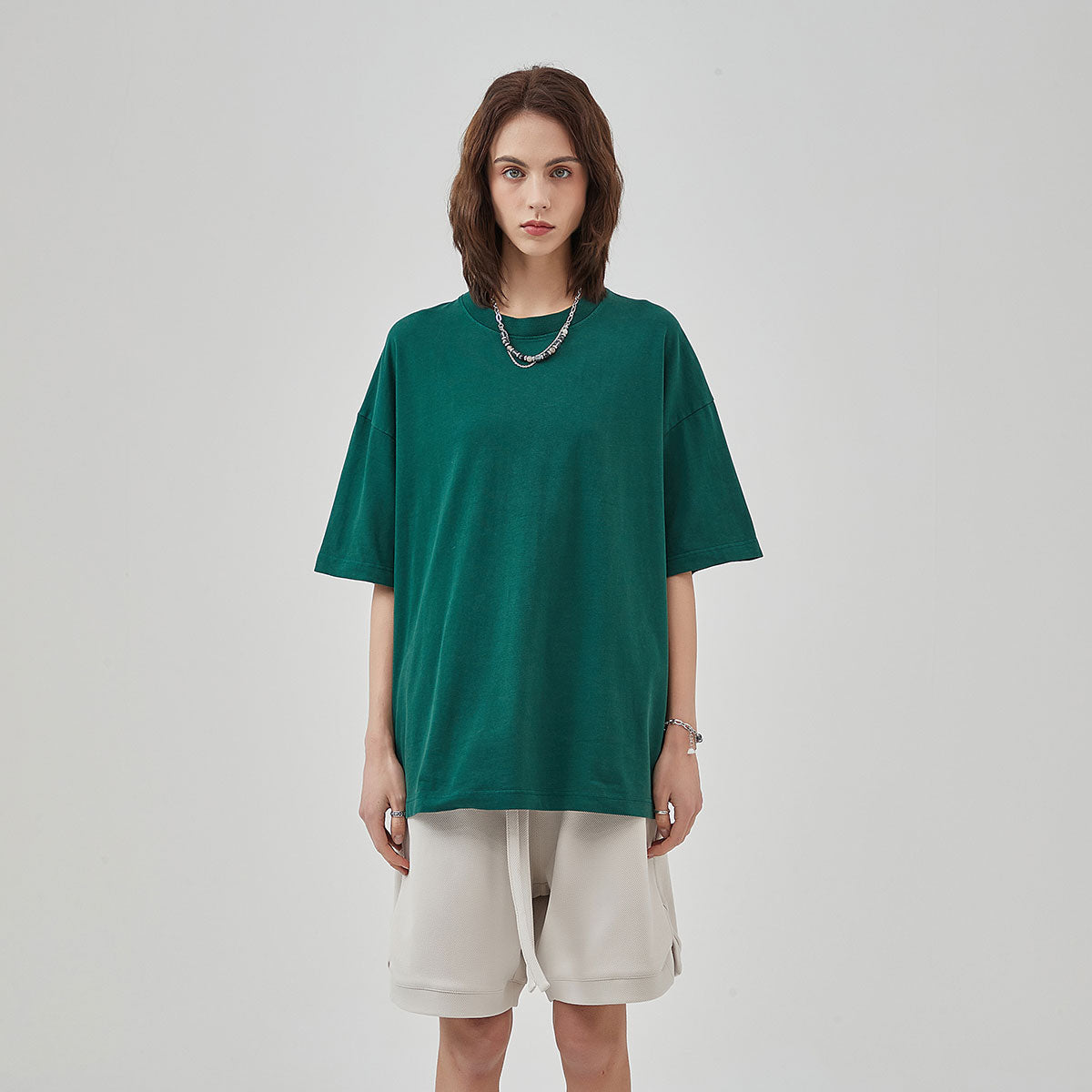 Women's Heavyweight Basic T Shirt 8oz-INNBLAC Fashion Apparel