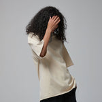 Women's Raw Edge 100 Cotton T Shirt 9oz-INNBLAC Fashion Apparel