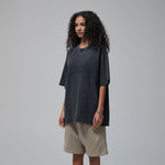 Women's Stone Wash Faded Distressed Tee 7.5oz-INNBLAC Fashion Apparel