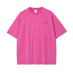 Stone Wash Line Art Flowers Graphic Tee