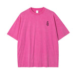 Stone Wash Line Art Flowers Graphic Tee