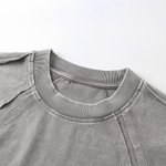 Raw Edge Patchwork Muscle Tank 275gsm