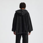 Oversized Vintage Washed Zip Up French Terry Hoodie