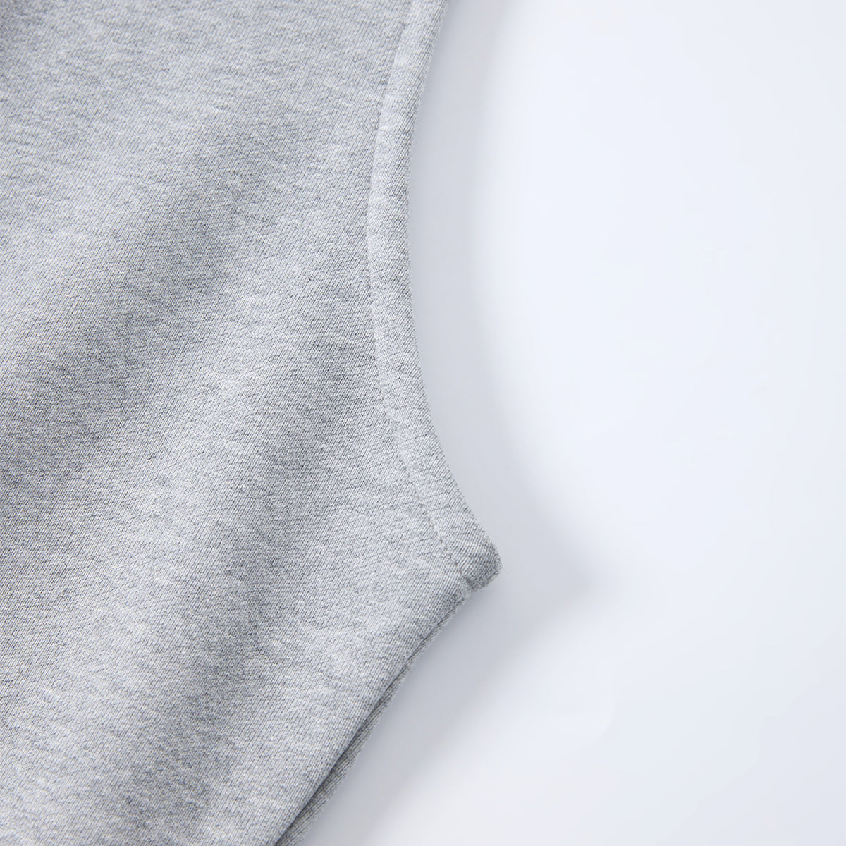 Sleeveless Boxy Fit Crewneck Sweatshirt Vest