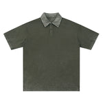 Heavyweight Reverse-Dyed Polo Shirt 320gsm