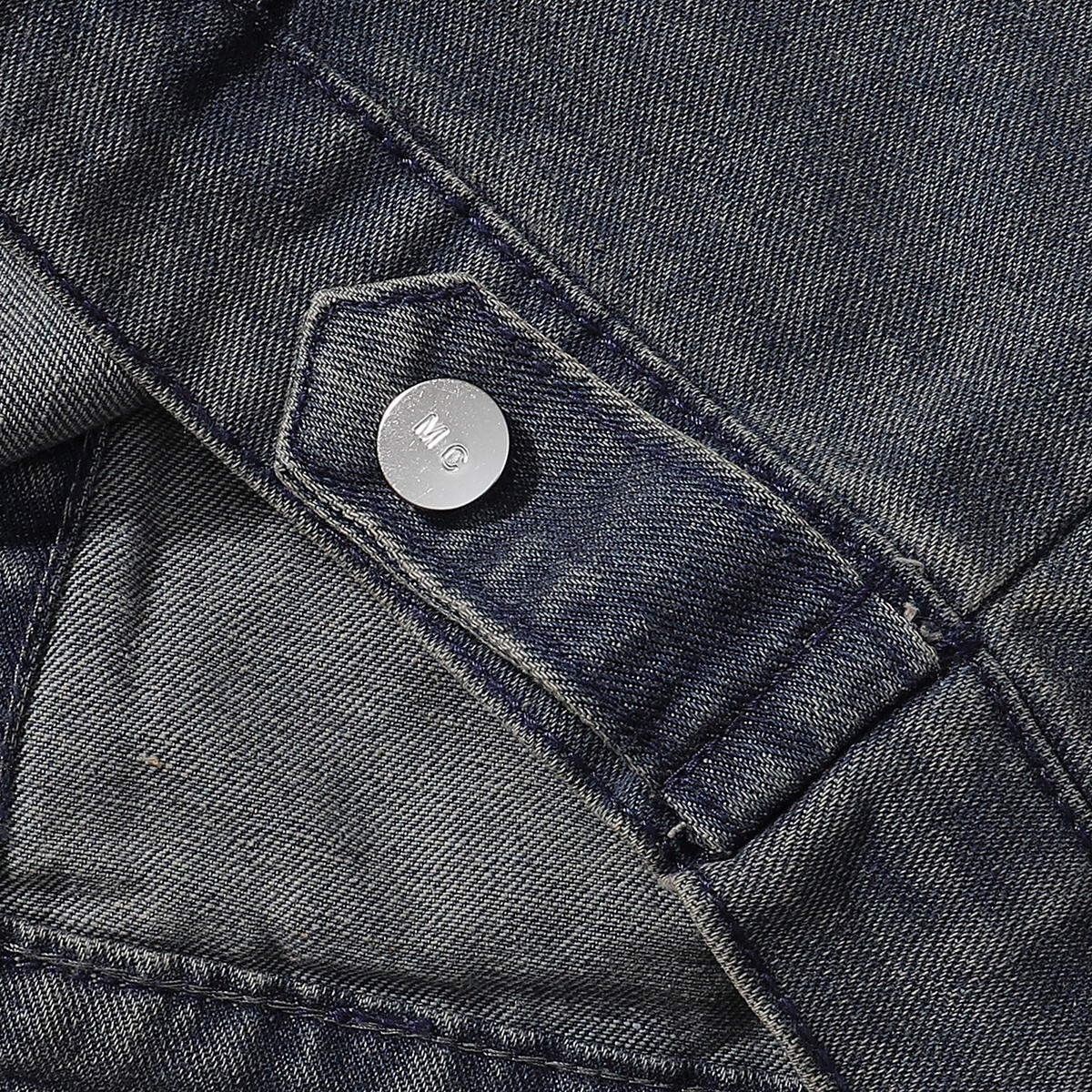 Leopard Patchwork Denim Trucker Jacket