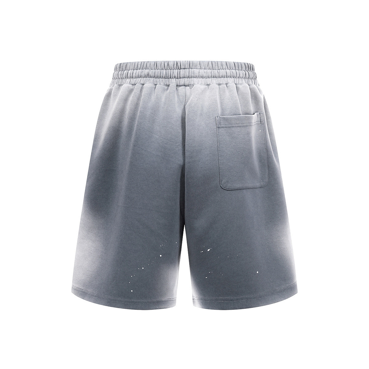 Splatter Dye Washed Distressed Air Mamba Shorts