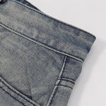 Paint Splatter Distressed Wide Leg Denim