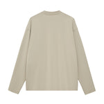 Solid Long-Sleeve Cotton T-Shirt 270gsm