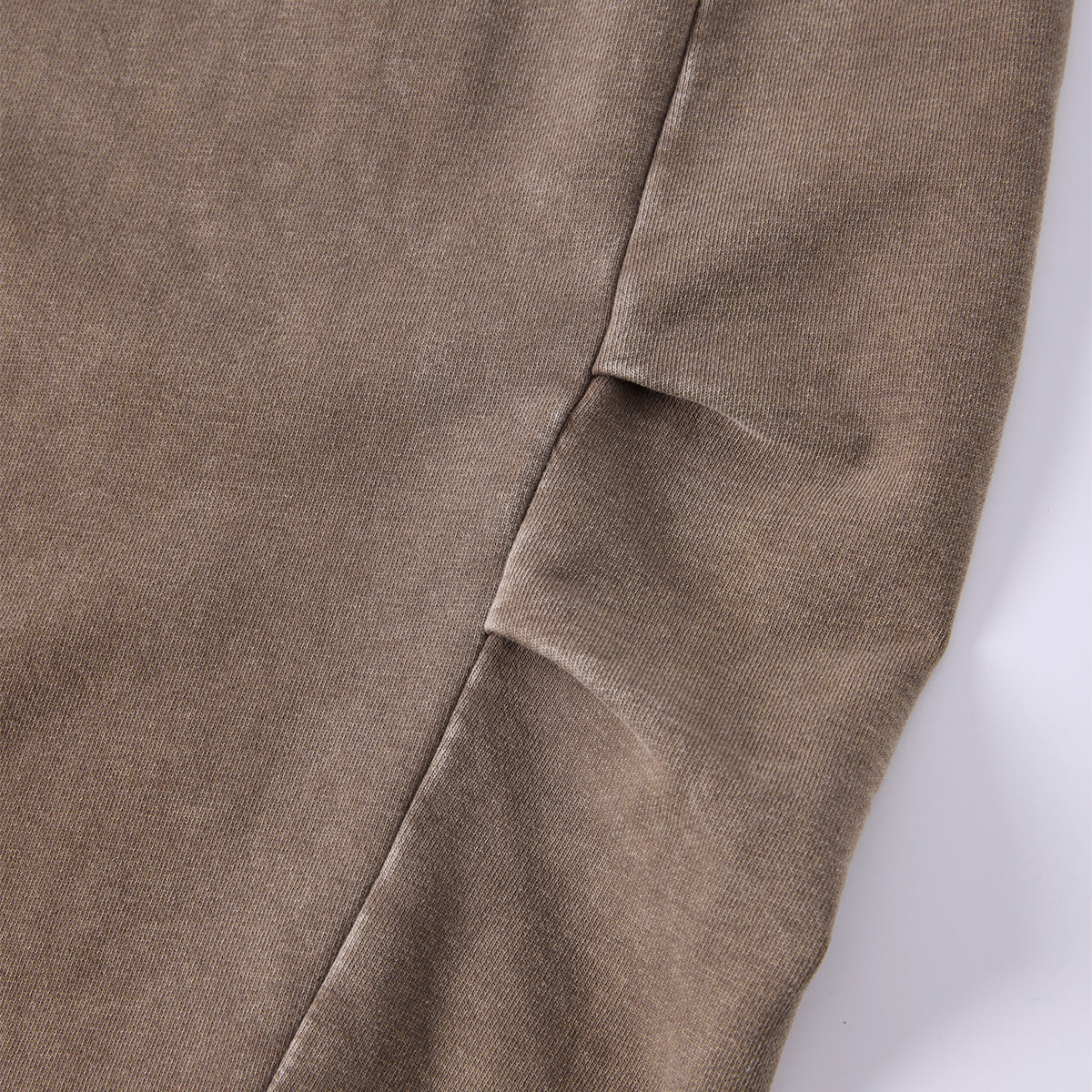 Vintage Washed Curved Panel Wide Drawstring Pants