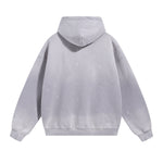 Destroyed Oversized Acid Wash Bleach Splatter Hoodie