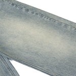 Classic Faded Blue Distressed Denim Pants