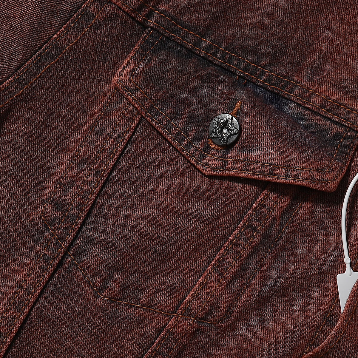 Ombre Spray-Dyed Denim Jacket