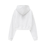 Solid Kangaroo Pocket Crop Hoodie
