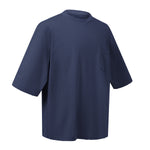 Washed Raw-Edge Pocket Clean Fit Crew Neck Tee