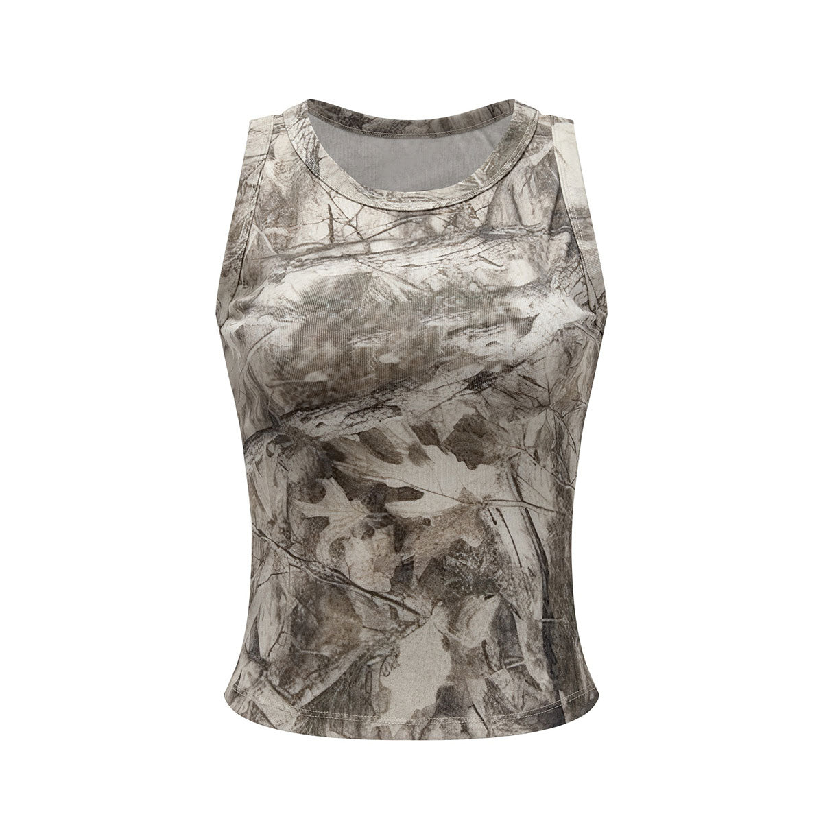 Nature Inspired Camo Forest Print Sleeveless Tank