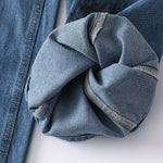 Distressed Paint Splatter Barrel-Leg Jeans