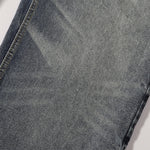 Vintage Washed Distressed Light Blue Wide Jeans