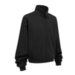 Oversized Zip High Neck Sweatshirt