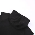 Raw Edge Sleeveless Muscle Hoodie