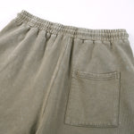 Washed Faded Cotton Sweatshorts