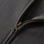 Distressed Vintage Wash Zip Up Hoodie