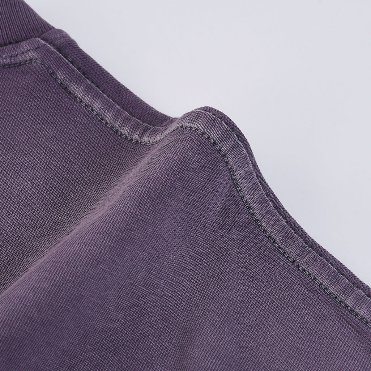 Gradient-Fade Distressed Edge Cotton Tee 260gsm