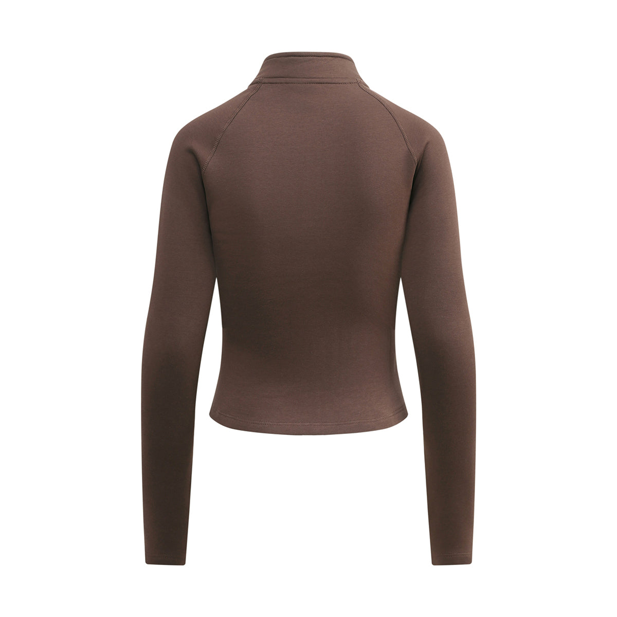 Double-Slider Zipper Fleece Cropped Sweatshirt