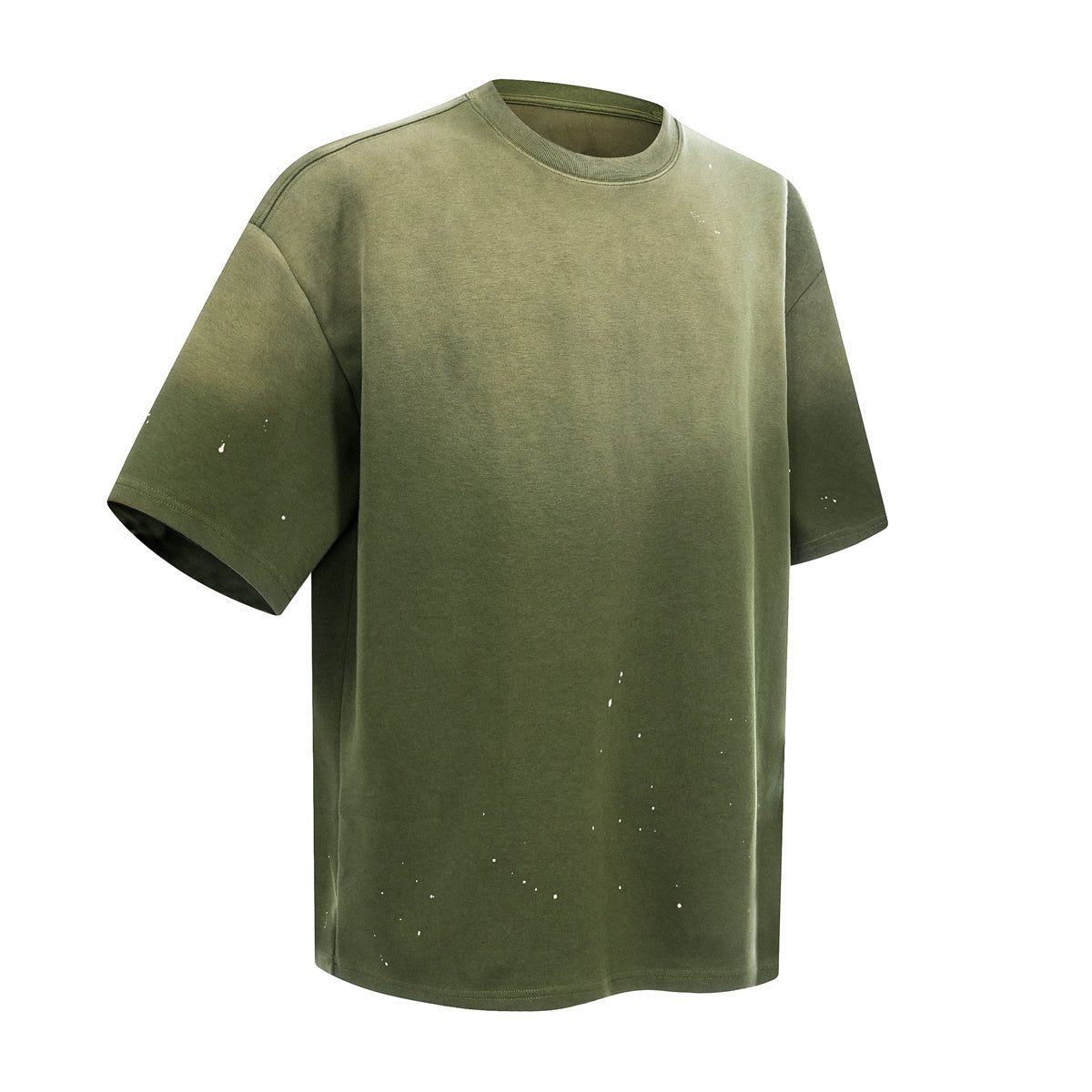 Splatter Dye Washed Distressed Air Mamba Cotton Tee