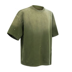 Splatter Dye Washed Distressed Air Mamba Cotton Tee