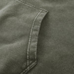 Stone-Washed Mock Two-Layer Hoodie