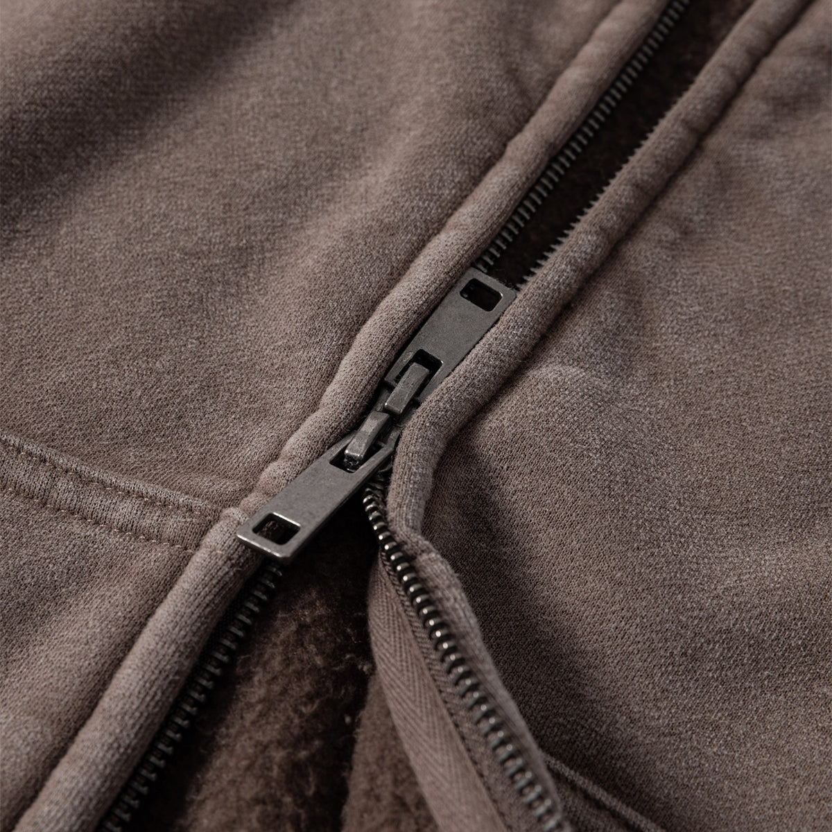 Soft Fleece Zip Up Hoodie Front Pockets