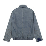 Deconstructed Denim Bomber Jacket