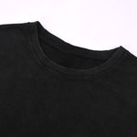 Black Washed Cotton Ripped Muscle Tank 275gsm