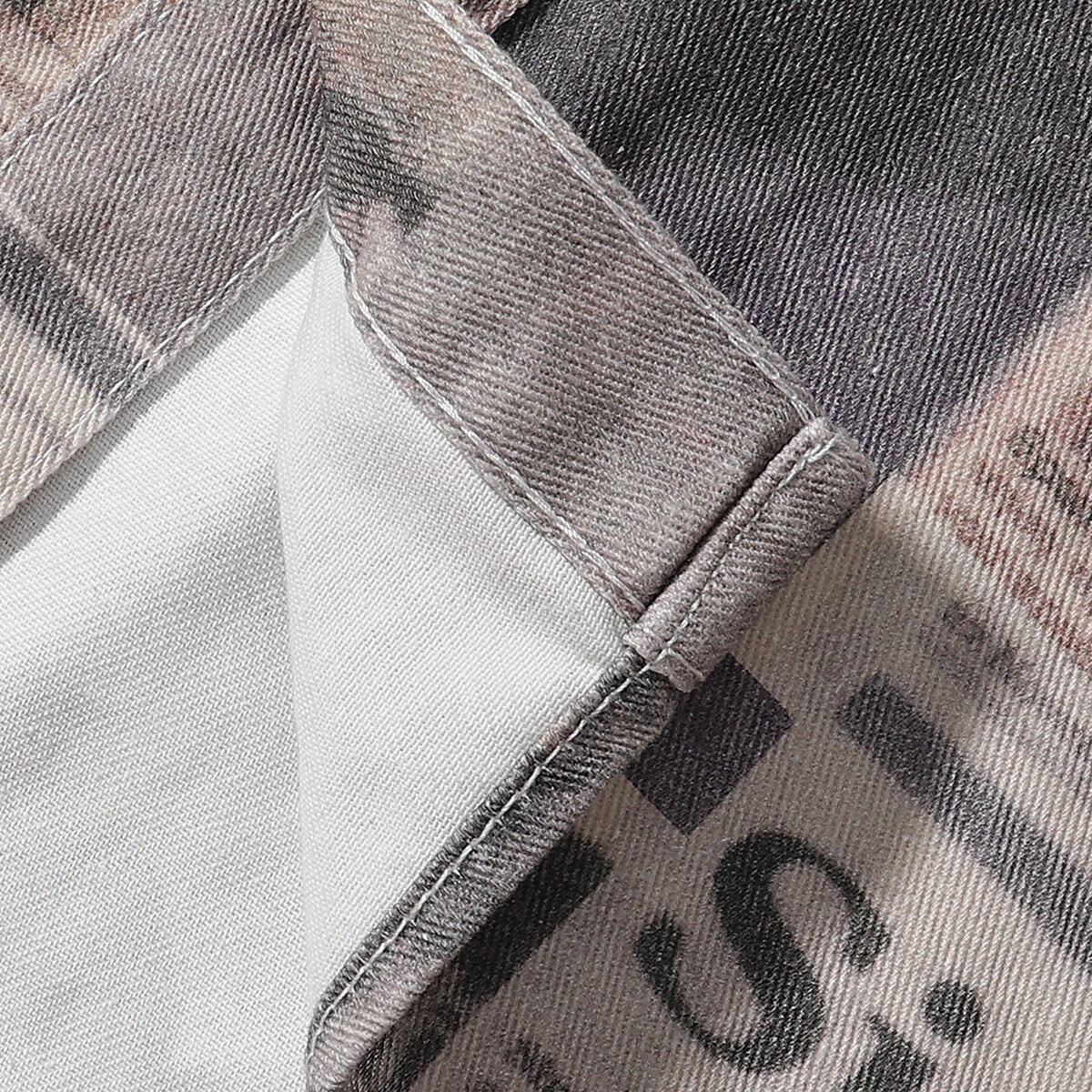 Multicolor Newspaper Print Jacket