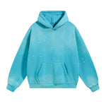 Destroyed Oversized Acid Wash Bleach Splatter Hoodie