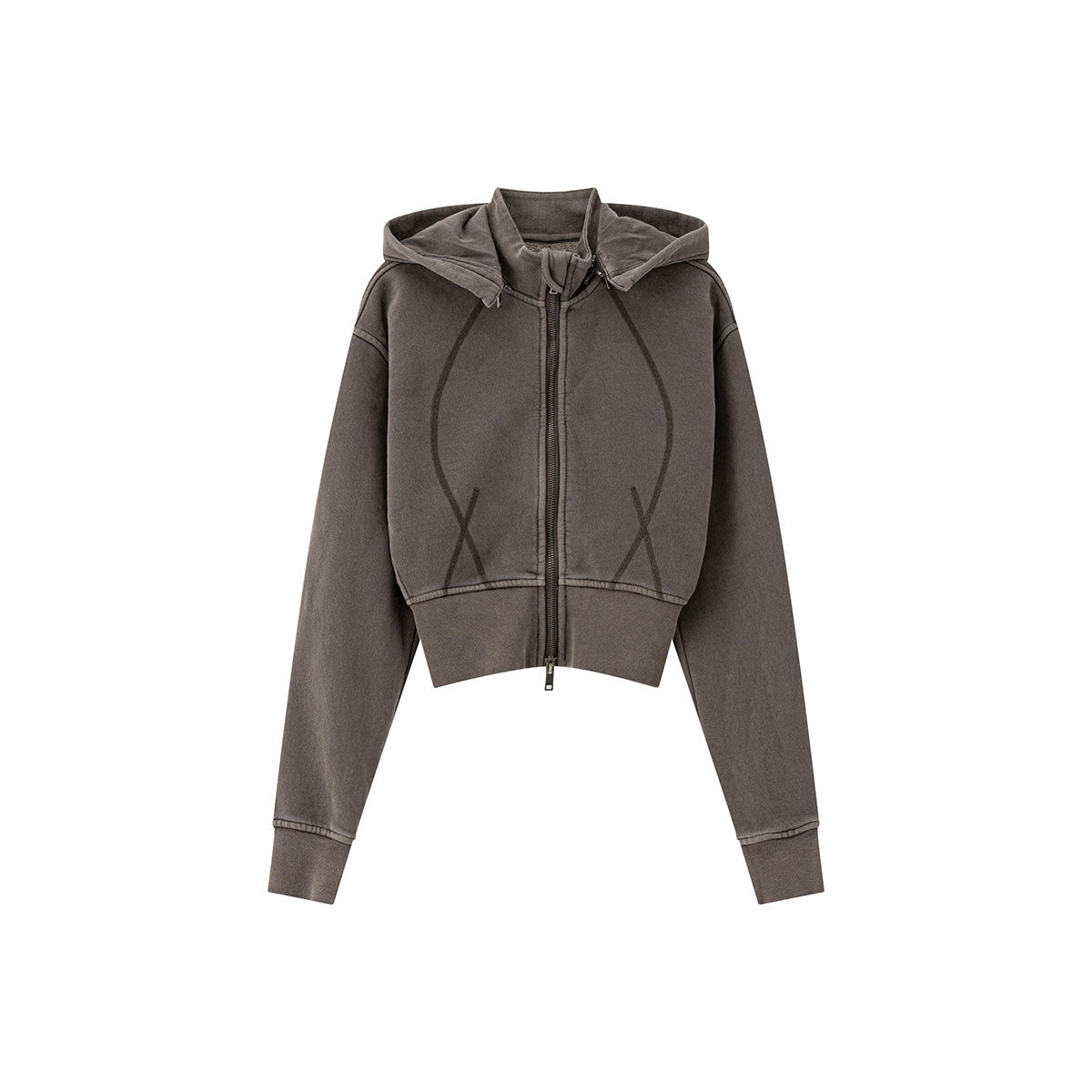 Detachable Hood Double Slider Fleece Hoodie