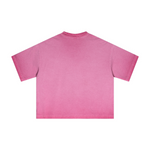 Reverse Fry Washed Vintage Casual Cotton Tee