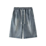 Drawstring Relaxed Fit Denim Shorts